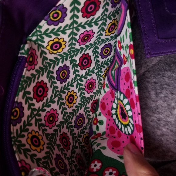 Vera Bradley Floral Envelope Clutch Bag - Picture 6 of 8